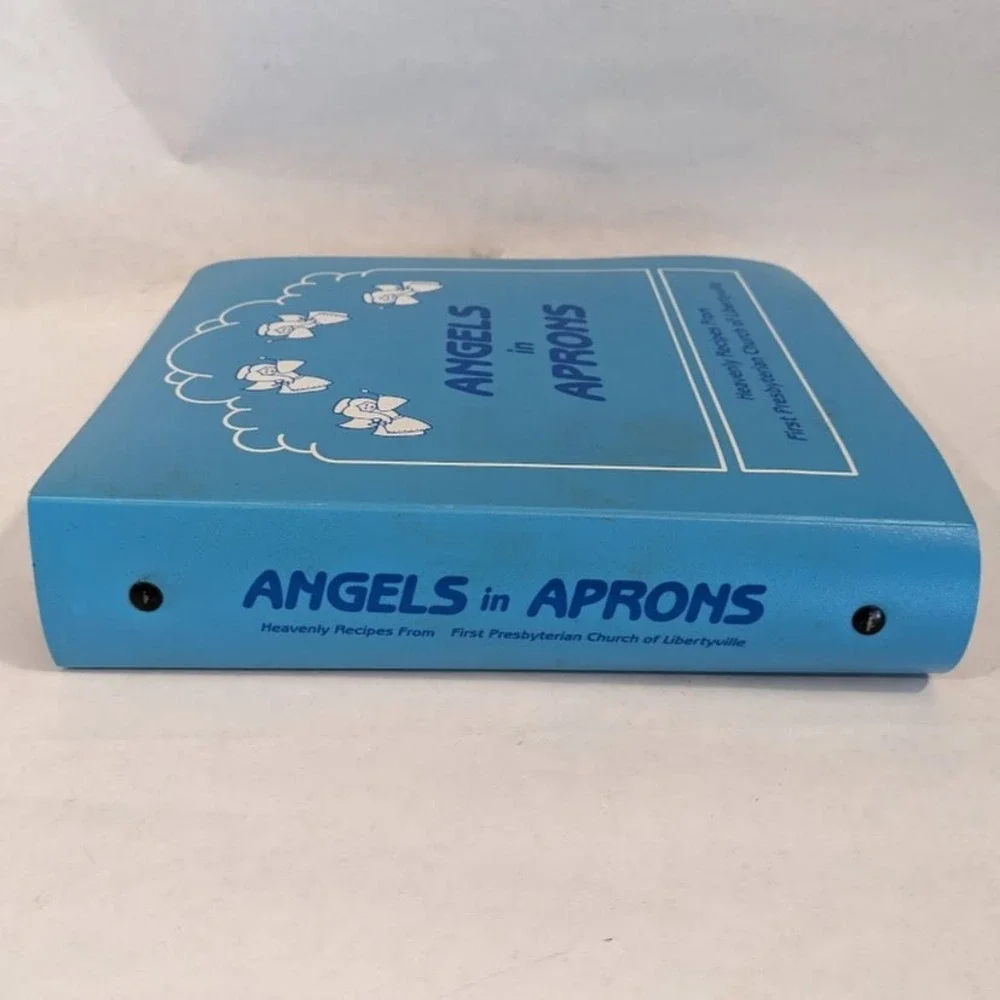Vtg Angels in Aprons Cookbook First Presbyterian Church of Libertyville Binder